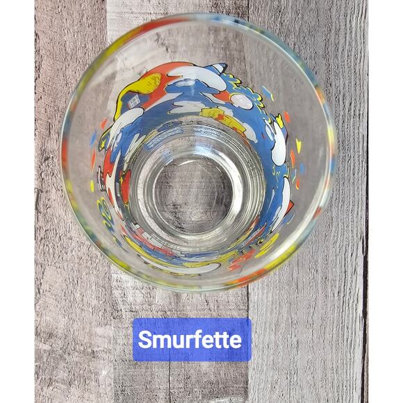 Vintage 1983 SMURFETTE SMURF 6" Drinking Glass - Picture 6 of 7